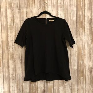 Madewell Black Short Sleeve Top Sz Small